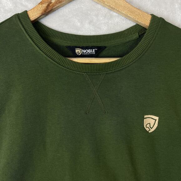 Noble Equestrian Stable Ready Women's Medium Sweatshirt Size Small Rifle Green - Picture 3 of 11